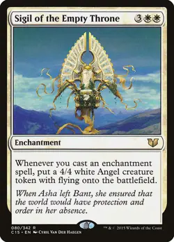MTG Magic the Gathering Sigil of the Empty Throne (80/392) Commander 2015 MP - Image 1