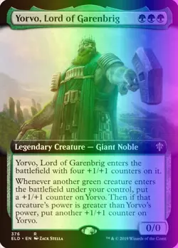 MTG Yorvo, Lord of Garenbrig (376/537) Throne of Eldraine LP FOIL - Image 1