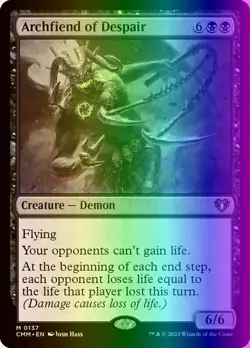 MTG Archfiend of Despair (137/1455) Commander Masters LP FOIL - Image 1