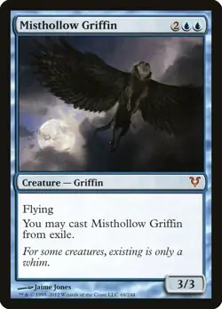 MTG Magic the Gathering Misthollow Griffin (68/252) Avacyn Restored NM - Image 1