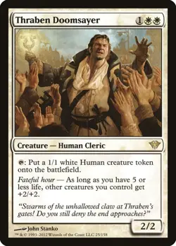 MTG Magic the Gathering Thraben Doomsayer (25/175) Dark Ascension NM - Image 1