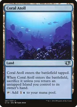 MTG Magic the Gathering Coral Atoll (287/397) Commander 2014 NM - Image 1