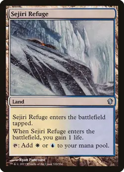 MTG Magic the Gathering Sejiri Refuge (320/357) Commander 2013 LP - Image 1