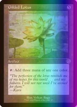 MTG Gilded Lotus (17/126) The Brothers' War Retro Artifacts LP FOIL - Image 1