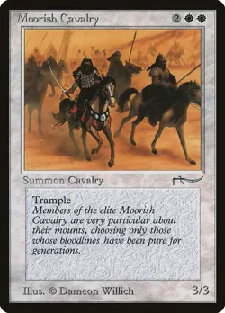 MTG Magic the Gathering Moorish Cavalry (7/92) Arabian Nights MP - Image 1