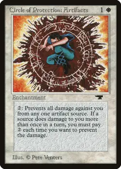MTG Magic the Gathering Circle of Protection: Artifacts (4/101) Antiquities LP - Image 1
