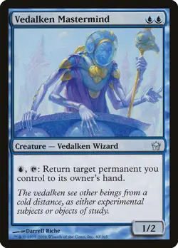 MTG Magic the Gathering Vedalken Mastermind (40/165) Fifth Dawn MP - Image 1