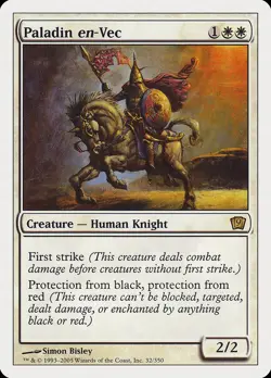 MTG Magic the Gathering Paladin en-Vec (32/359) Ninth Edition MP - Image 1
