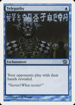 MTG Magic the Gathering Telepathy (105/361) Eighth Edition NM - Image 1