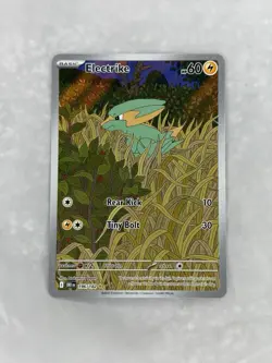 Pokemon TCG Electrike Card Illustration Rare, Destined Rivals 196/182 MINT - Image 1