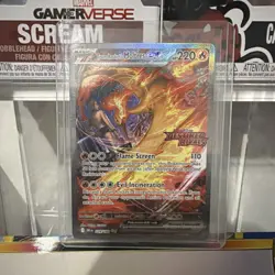 Pokemon - Team Rocket's Moltres EX 229/182 Destined Rivals STAMPED PROMO - NM - Image 1