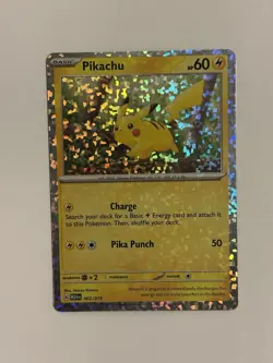 Pokemon Pikachu 002/015 McDonald's 2024 Promo Holo Card English - Image 1