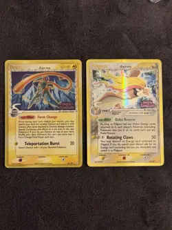 Deoxys 6/110 / Pidgeot 14/110 Ex Holon Phantoms Reverse Stamp Pokemon Bon Etat - Image 1
