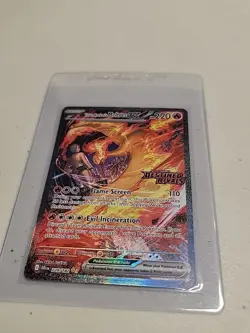 Pokemon Team Rocket's Moltres ex 229/182 Destined Rivals Rare English Stamped - Image 1