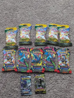 Pokemon Booster Packs - Evolving Skies, Phantasmal Flames, Chilling Reign, Vivi… - Image 1
