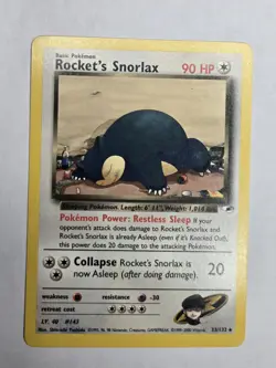 Pokemon TCG Snorlax Jungle 27/64 & Rocket's Snorlax Team Rocket 33/132 Lot of 2 - Image 3