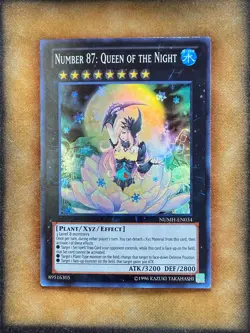 Yugioh Number 87: Queen of the Night NUMH-EN034 Super Rare LP - Image 1
