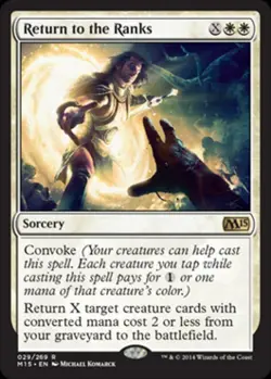 Return to the Ranks - Medium Play MTG Magic 2015 Core Set - Image 1