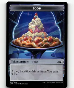 TOKEN Food 010 Zombie Employee 006 Creature Foil MTG Unfinity - Image 2