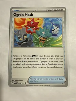 Ogre's Mask - 118/131 - Prismatic Evolutions - Pokemon - Image 1