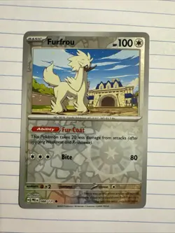 Furfrou Reverse Holo - 088/131 - Prismatic Evolutions Pokemon 2025 - Image 1