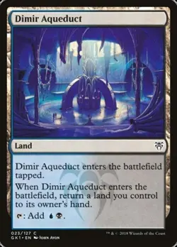 Dimir Aqueduct - Light Play MTG Guilds of Ravnica: Guild Kits - Image 1