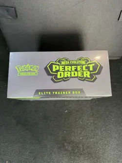 NEW Pokemon Mega Evolution PERFECT ORDER ETB Elite Trainer Box In Hand Rare New - Image 2