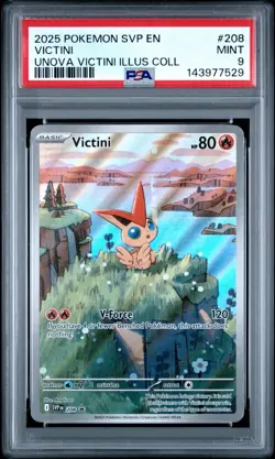 (PSA 9) Pokemon: Unova Collection – Victini #SVP 208 [Promo/Full Art] - Image 1