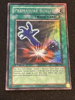 Yu-Gi-Oh! Premature Burial Pharaoh's Servant 1st Ed Ultra Rare PSV-037 - Image 1