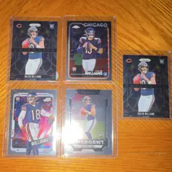 Panini Caleb Williams Chicago Bears Rookie NFL Trading Card Lot (5 Cards) - Image 1