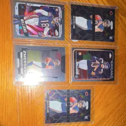 Panini Caleb Williams Chicago Bears Rookie NFL Trading Card Lot (5 Cards) - Image 2