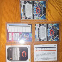Panini Caleb Williams Chicago Bears Rookie NFL Trading Card Lot (5 Cards) - Image 3