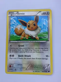 Eevee 89/116 - Non Holo - Pokemon Card- Pokemon Plasma Freeze - English NM - Image 1