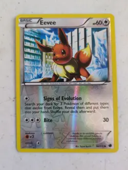 Eevee 90/116 Reverse Holo Plasma Freeze LP Pokemon Card - - Image 2