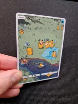 Psyduck Full Art Rainbow Holo Cute Scene Custom Promo Art Card - Image 2