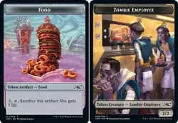 Food 011 Zombie Employee 006 Creature Foil MTG Unfinity UNF - Image 1