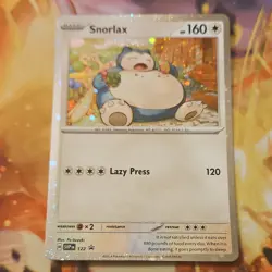 Pokemon Snorlax Unit Card 122 SV Promo Holo English Po-Suzuki. Nice Swirl! - Image 1
