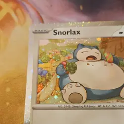 Pokemon Snorlax Unit Card 122 SV Promo Holo English Po-Suzuki. Nice Swirl! - Image 5