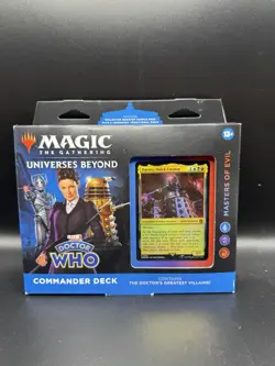 MTG Doctor Who Masters of Evil Commander Deck Sealed Universes Beyond 100 Cards - Image 1