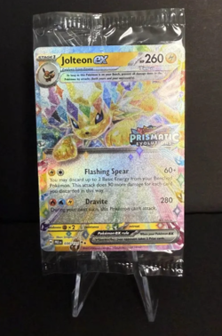 Pokemon Prismatic Evolutions - Jolteon ex Surprise Box Stamp Promo Card Sealed - Image 1