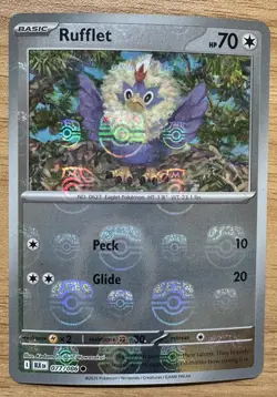 Rufflet (Master Ball Pattern) 077/086 Sv: Black Bolt | Pokemon Card | ENG | NM - Image 1