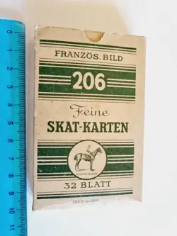 CARTE DA GIOCO FEINE SKAT PIATNIK 32 BLATT VINTAGE ORIGINAL PLAYING CARDS NEW - Image 1