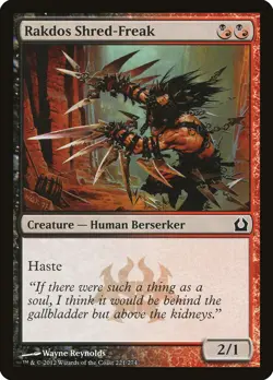 MTG Magic the Gathering Rakdos Shred-Freak (221/286) Return to Ravnica MP - Image 1