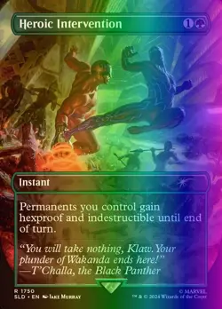 MTG Heroic Intervention (1750/3004) Secret Lair Drop Series LP FOIL- Rainbow - Image 1