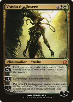 MTG Magic the Gathering Vraska the Unseen (208/286) Return to Ravnica MP - Image 1