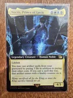 Magic MTG Final Fantasy - Noctis Prince of Lucis EXTENDED ART FOIL 500 - Image 1