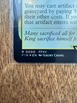 Magic MTG Final Fantasy - Noctis Prince of Lucis EXTENDED ART FOIL 500 - Image 2