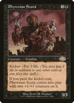 MTG Magic the Gathering Phyrexian Scuta (51/146) Planeshift LP - Image 1