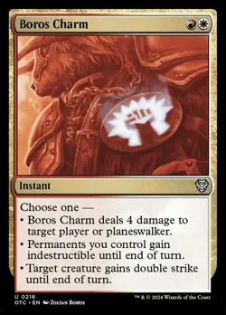 MTG Boros Charm (216/421) Outlaws of Thunder Junction Commander NM - Image 1