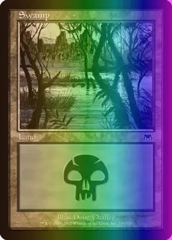 MTG Magic the Gathering Swamp (340/350) Onslaught MP FOIL - Image 1